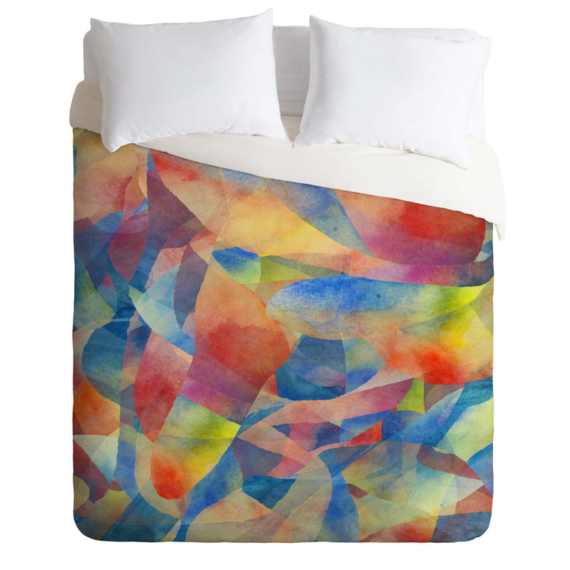 Jacqueline Maldonado Polyester Abstract Duvet Cover, Twin/Twin XL Duvet Cover + 1 Standard Sham