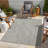 Silver 5 Ft. 3 In. X 7 Ft. 3 In. Indoor/Outdoor Area Rug-1011925657