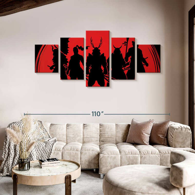 Samurai Warriors, 42" H x 92" W