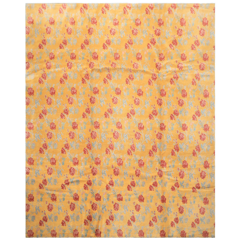 Tapis floral transitionnel 8 pi 4 po x 10 po x 10 po