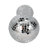 Metal and Glass Mushroom Figurine with Mirrored Accents.-1527782575