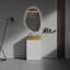 Meuble-lavabo en marbre avec lavabo en céramique-113448664