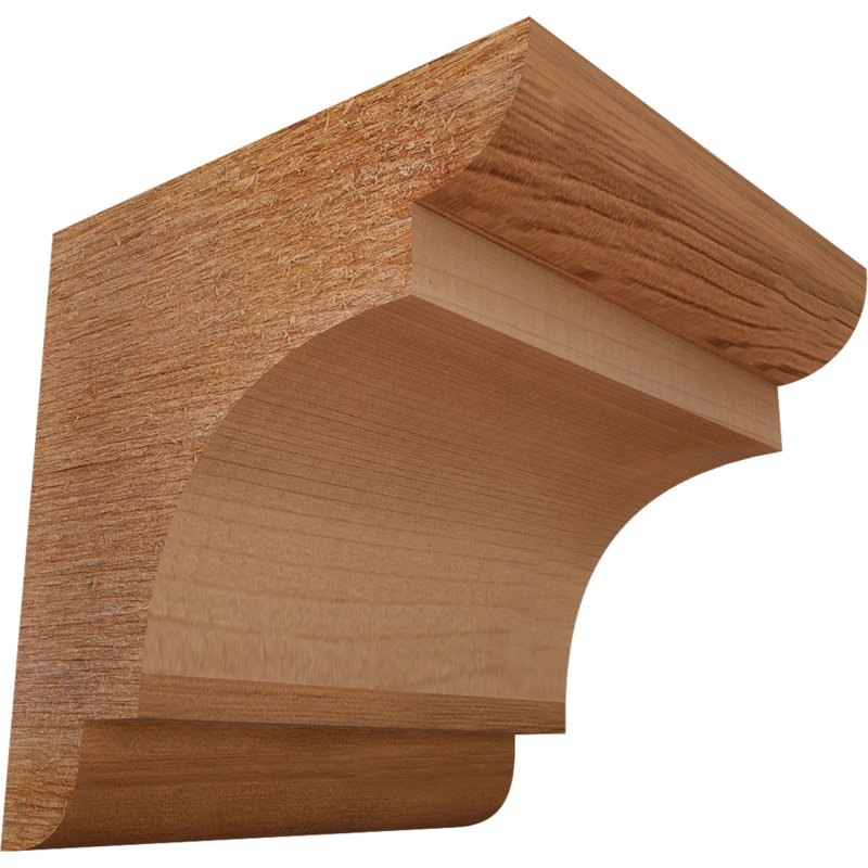 New Brighton Corbel, H 6 po x l 6 po x P 6 po, Cèdre rouge, Sciage brut