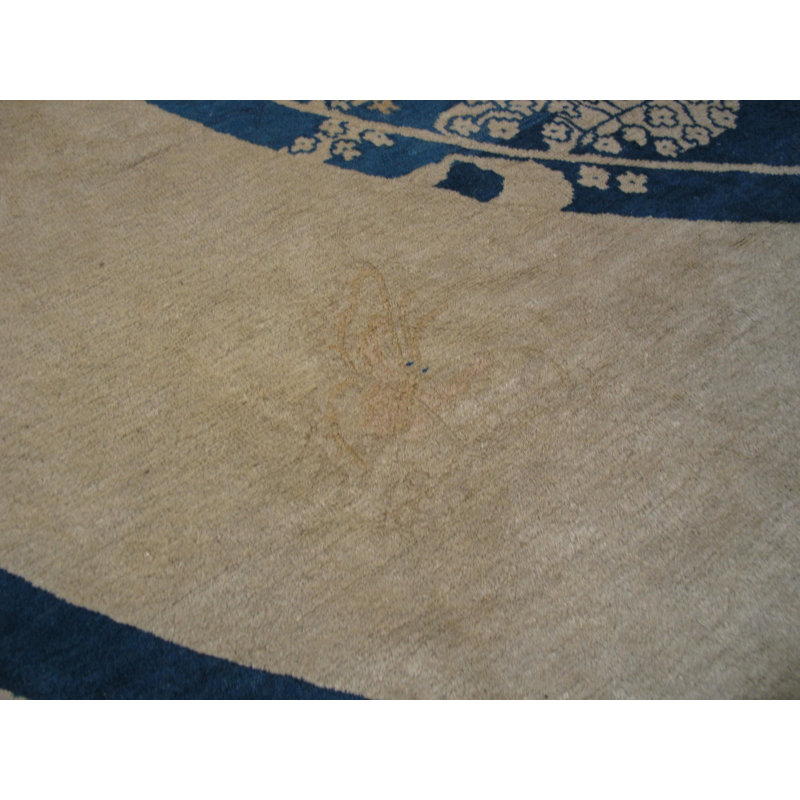 Tapis rond antique chinois artistique