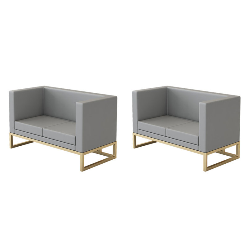 Banc rembourré en similicuir Western
