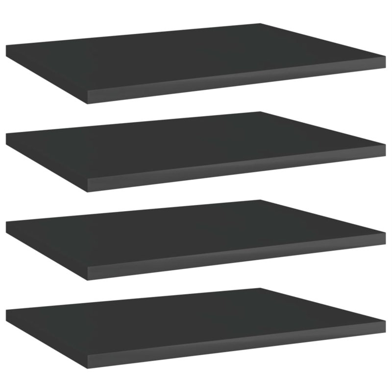 Tablettes flottantes étagères murales, H 0,6 po x l 15,7 po x P 11,8 po, Noir très lustré