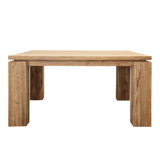 Micah 63" Wide Teak Dining Table, Natural