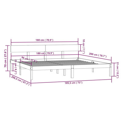 Garric Solid Wood Bed