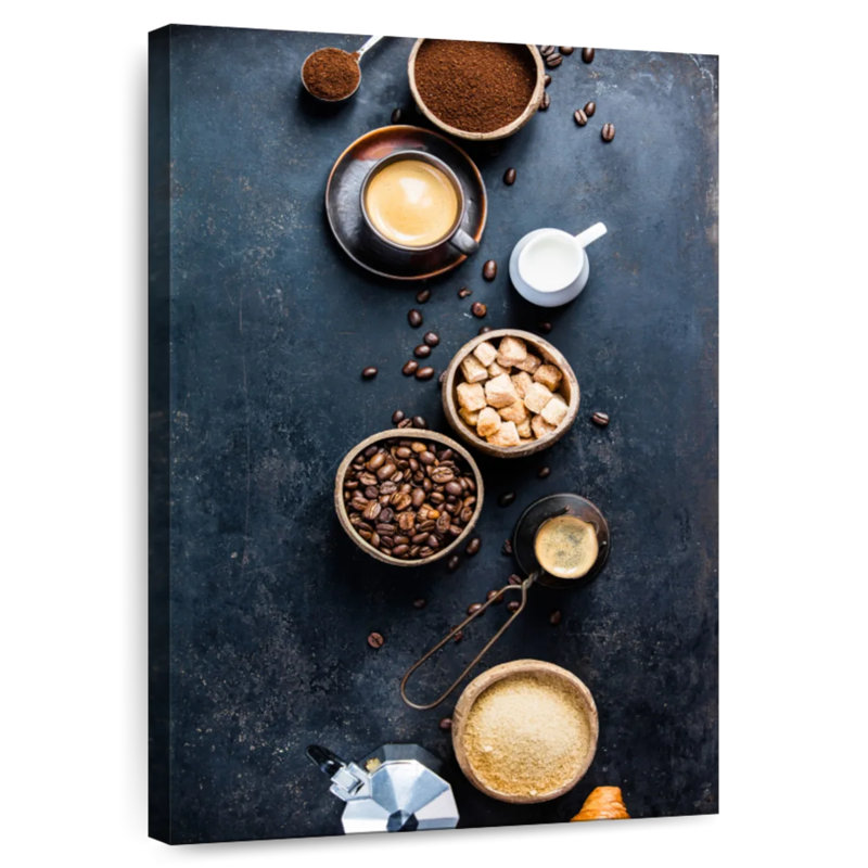 Yarlin Rustic Kitchen Coffee, 39" H x 26" W