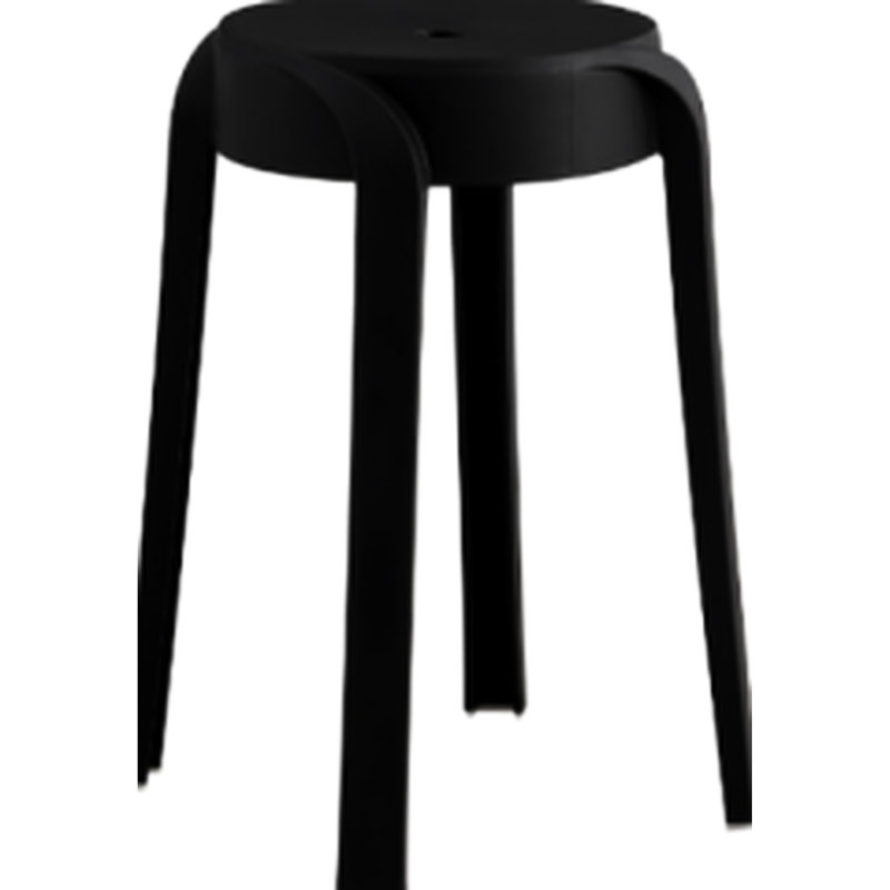 6 chaises rondes en plastique, couleurs vibrantes, design utilisateur, hauteur de 18,1 po, largeur de 11,8 po, profondeur, tabourets empilables faciles à déplacer, 6, fond glissant, produit de 12 po