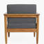 Fauteuil club en bois