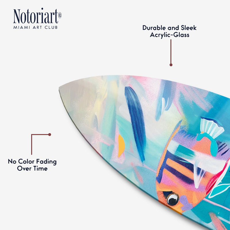 Art mural côtier en acrylique coloré "Diptych" par Notoriart