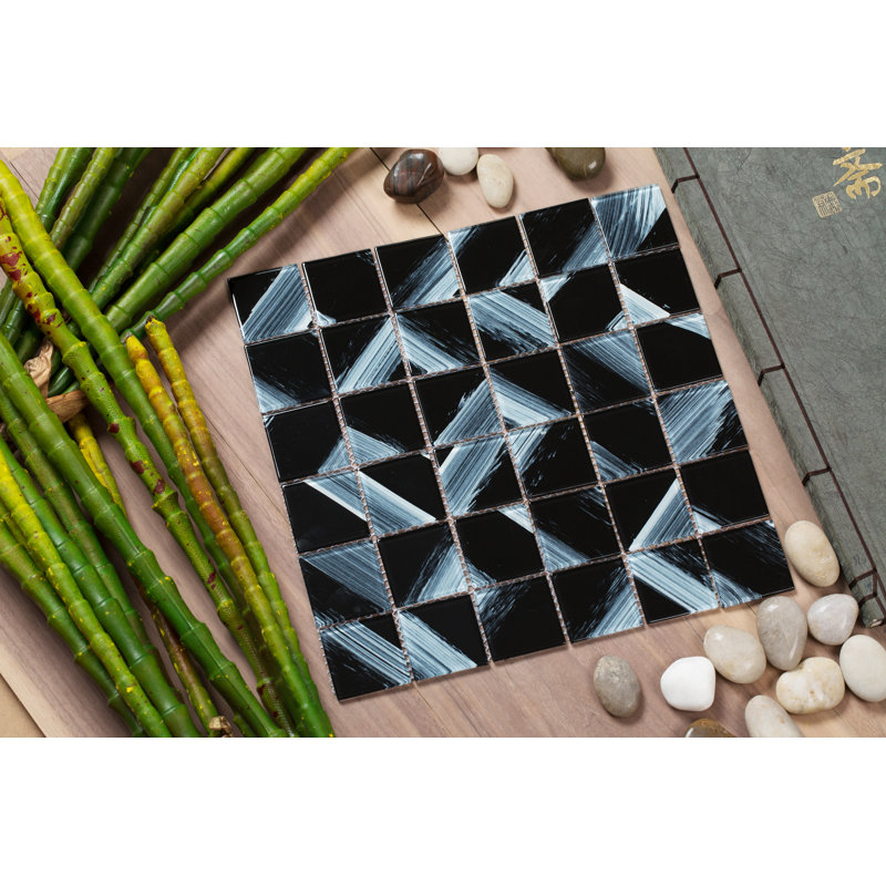 Stella 12" Glass Grid Mosaic Wall & Floor Tile