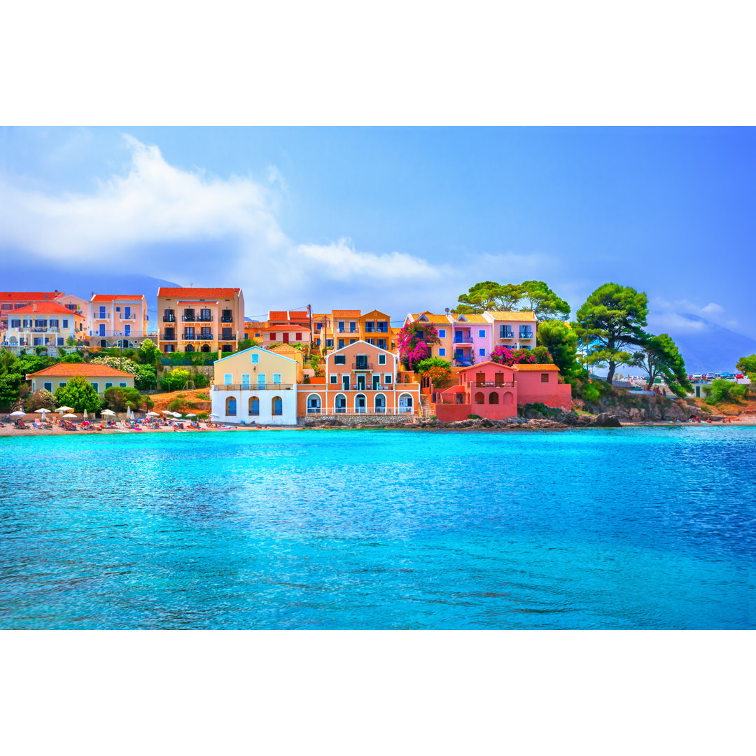Assos Beach by Adisa - Wrapped Canvas Print