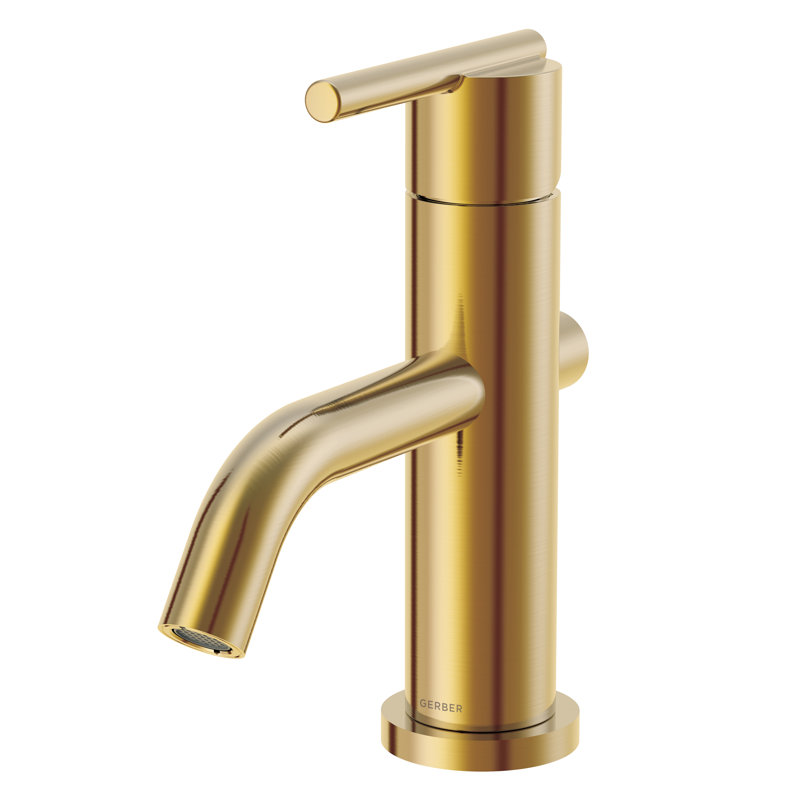 Parma Single Hole Bathroom Faucet with Drain Assembly, Brushed Bronze