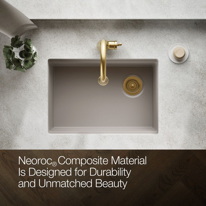 Billings Undermount Single-Bowl Kitchen Sink, Beige
