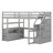 Kids Full Loft Bed with Drawers-2132386119