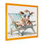 Vache se prélassant avec lunettes de soleil I - reproduction sur toile-86808323-110954785