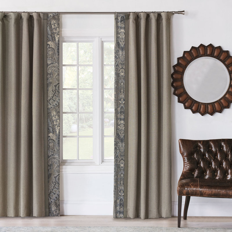 Reign Room Darkening Curtain, 96" W x 84" L, Left