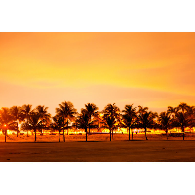 Colourful Sunset Or Sunrise - Wrapped Canvas Print, 81cm H x 122cm W x 3.8cm D