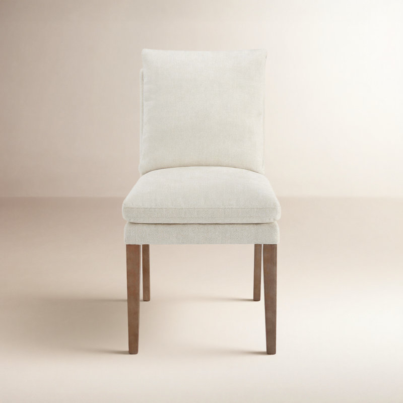 Brinley 21.25'' H Upholstered Side Chair, Milo Linen Chenille
