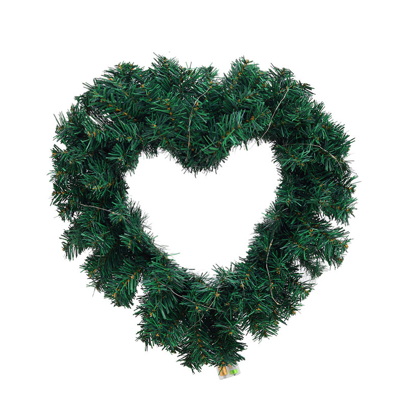 Faux Lighted 38cm Wreath