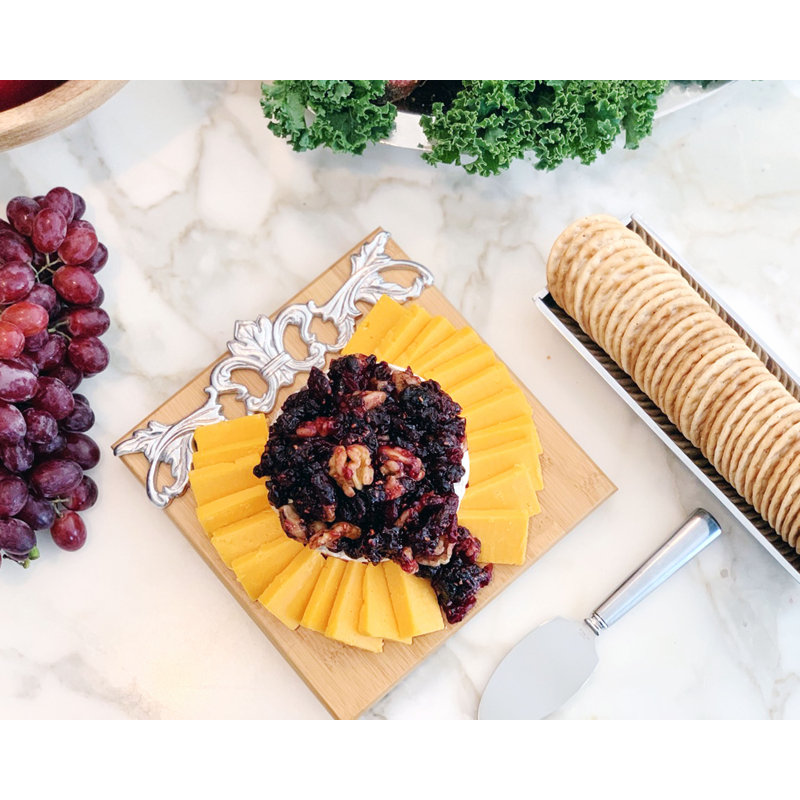 Fleur De Lis Bamboo Cheese Board
