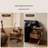 Z-shaped Solid Wood Bedside Table, Bedroom Storage Unit, Sofa Side Table-602550151