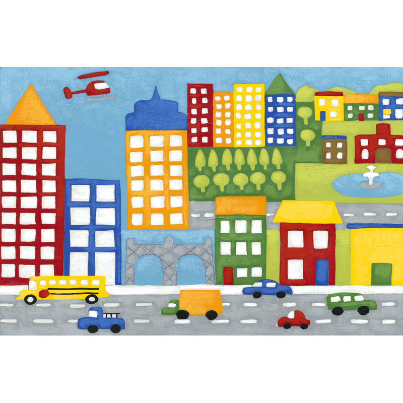 Storybook City by Chariklia Zarris - Wrapped Canvas Print, 30cm H x 46cm W x 3.8cm D