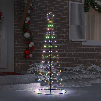  LED Christmas Tree with 390 LEDs 250 cm Iron