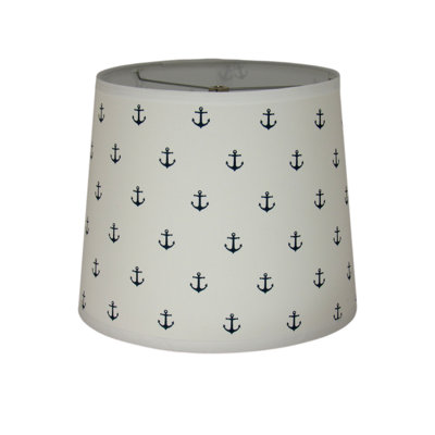 Small Blue Anchor Themed Lamp Shade
