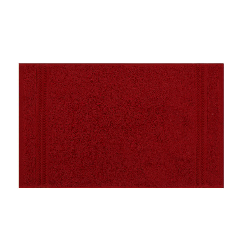 Premium 100% Cotton Wash Towel, Red, 11.8 x 19.7 inches | 500 GSM for Absorbency and Softness | Machine Washable at 104°F | Ideal for Home, Spa, Gym, and Everyday Use, Luxurious and Durable Design