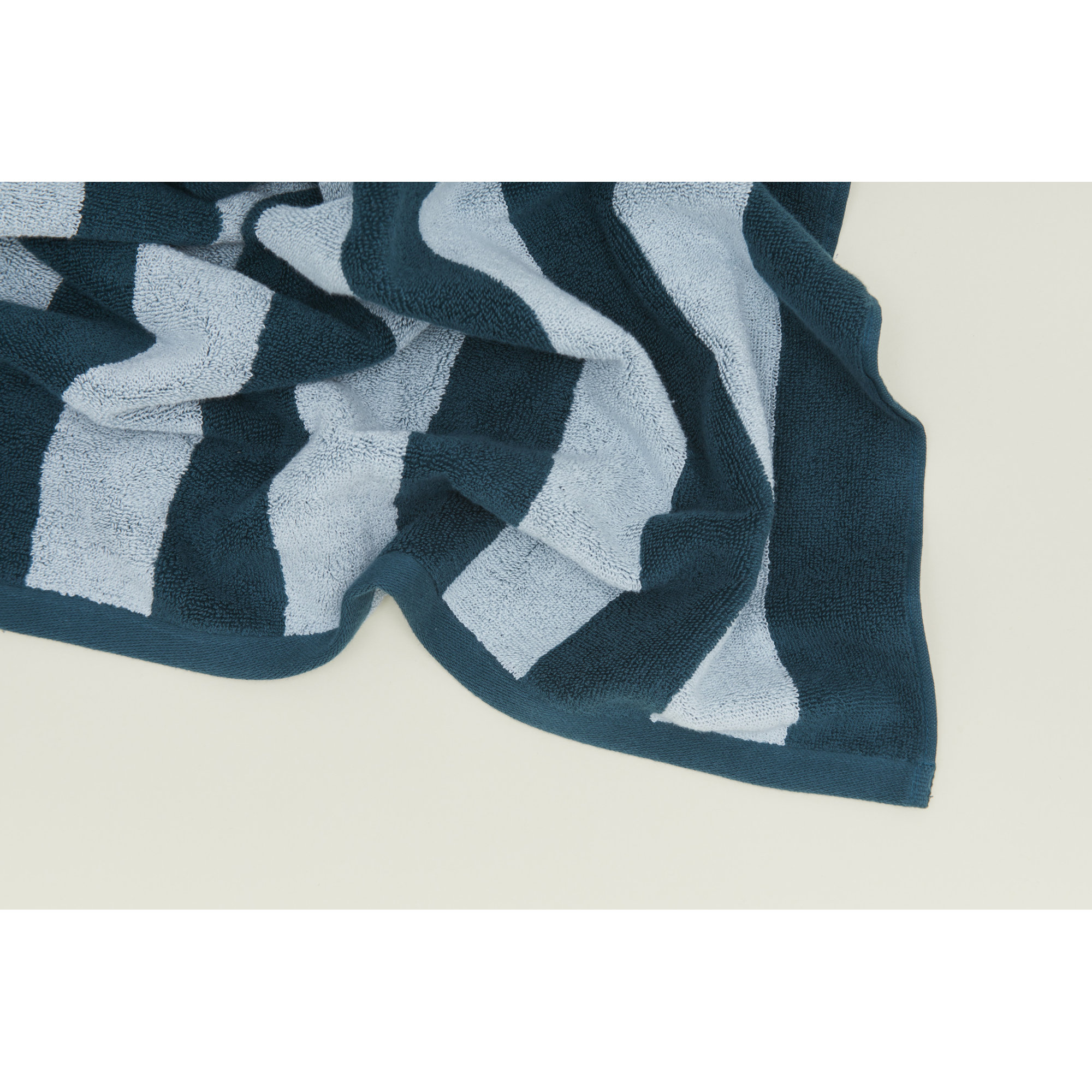 Simple Striped 100% Cotton Bath Mat, Light Gray/Dark Gray