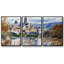 The Village Of Vetheuil, reproduction d'art sur toile 3 pièces-1066111802-1066111803