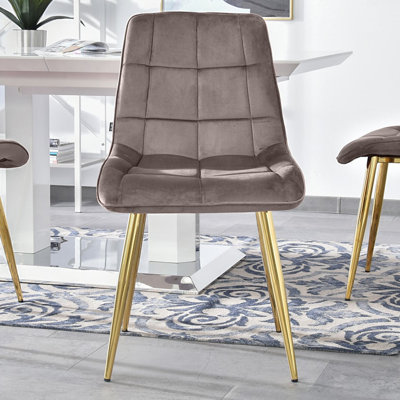 Alantae 121.9cm H Tufted Polyester Blend Upholstered Metal Side Chair