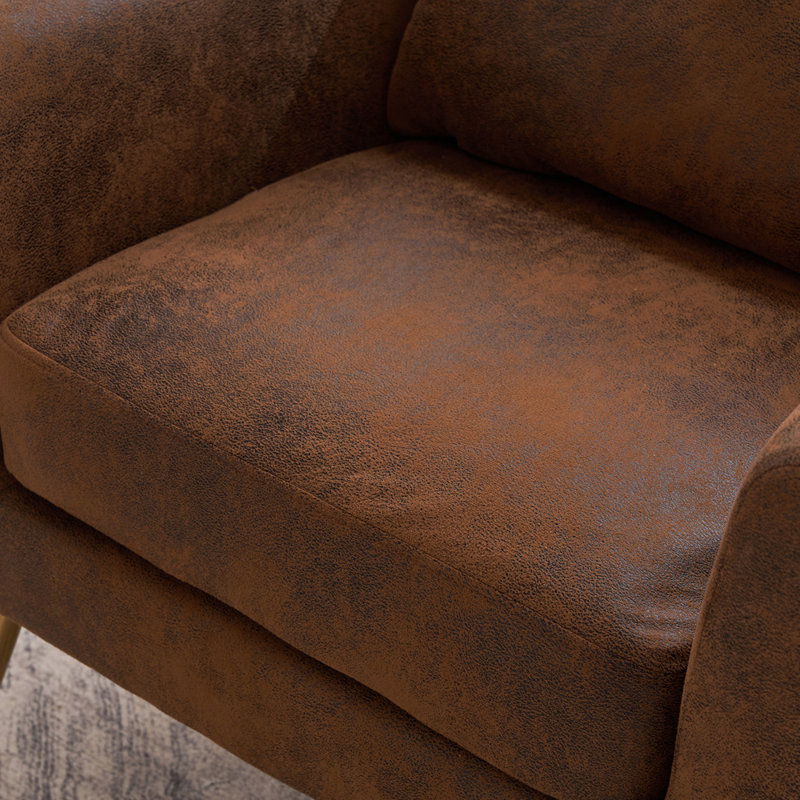 Fauteuil Azoriah, Brun microsuède