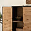 Armoire d'appoint 21 "* 55" avec volets en bois
