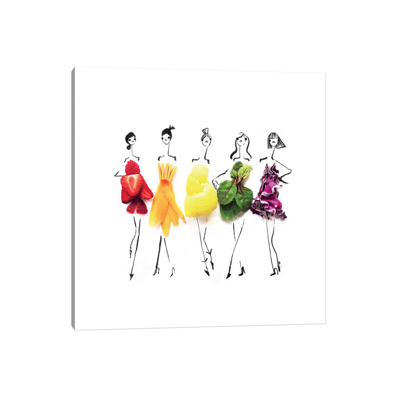 «Rainbow» par Gretchen Roehrs - impression, Toile tendue, H 12 po x l 12 po x P 0,75 po