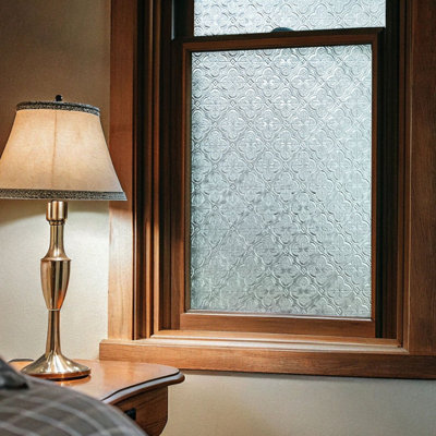 Glassy Petals Design Glass Accent Window Film