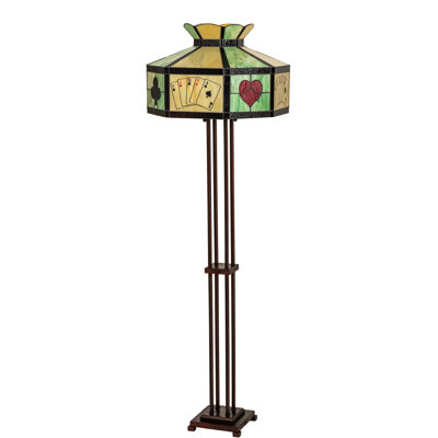 63.5" High Poker Face Floor Lamp
