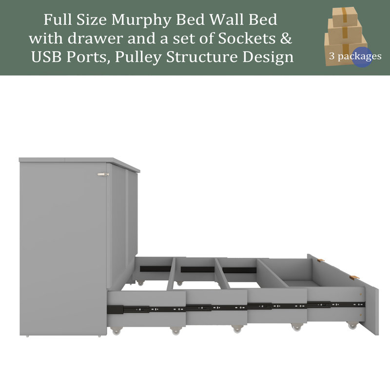 Michonne Storage Bed, Grey