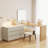 Berek Vanity Extendable Vanity Table with 6 Drawers Modern Home Office Desk