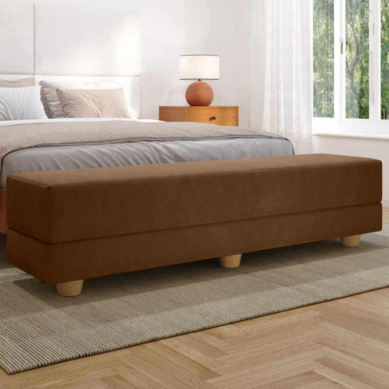 Palisades Camden Twin-Sized Convertible Sleeper Bench – Space-Saving Fold-Out Bed with Pet-Friendly Fabric, Coffee