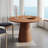 Finnerty Circular Dining Table with Wooden Base-111786370-110480661