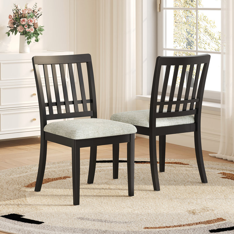 Chaises de salle à manger 2 pièces scandinaves modernes, Noir
