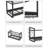 Wall-Mounted Pot Rack with 12 Hooks-1541092396