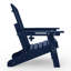 Chaise Adirondack d'extérieur réglable et pliante avec repose-pieds dissimulé et table d'appoint ronde-426337646