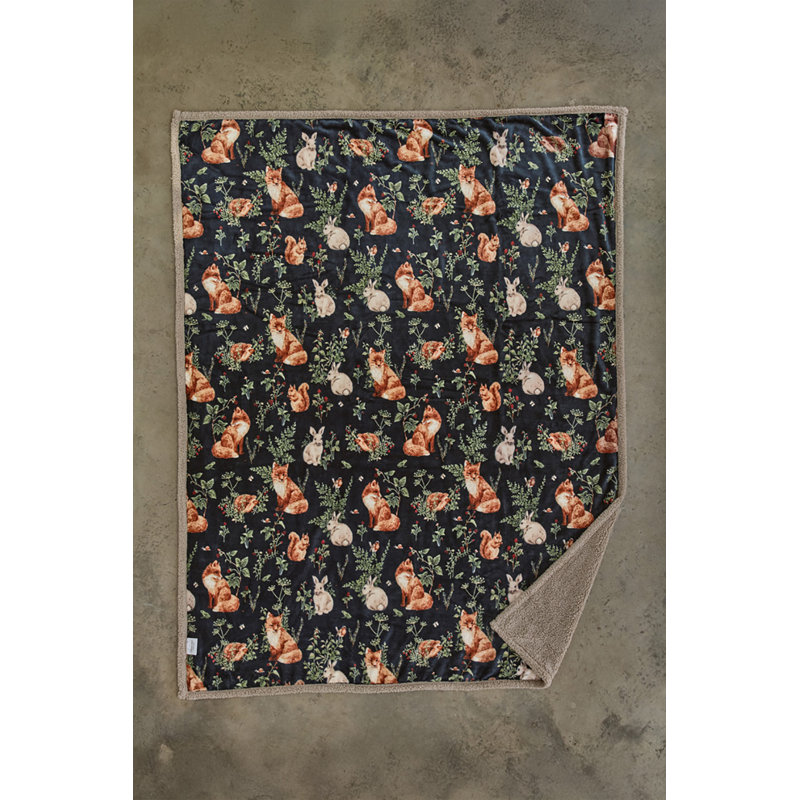 Deyongs 1846 Throw, Navy Abstract 2