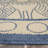 Arneshia Floral Natural/Blue Area Indoor/Outdoor Area Rug-373597969