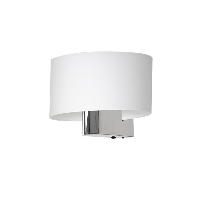 Casino Armed Sconce, White